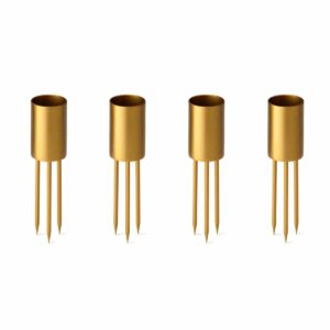 Candle Stick M, gold, 4er Set