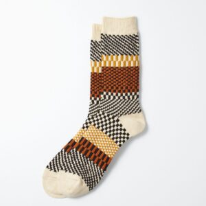 Check & Step Socks, black