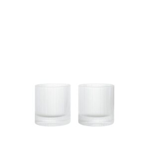 Ripple Tumbler Glasses - clear