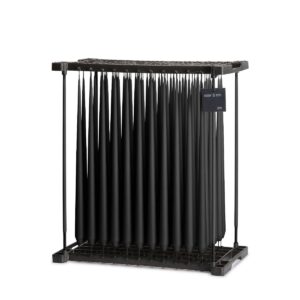 Peitschenkerze, schwarz matt, 2 Stk