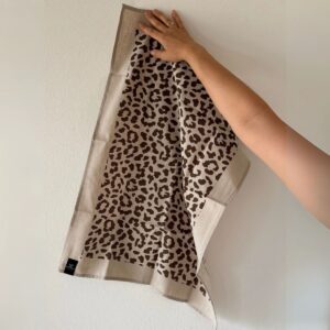 Geschirrtuch, leo sand brown