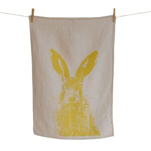 Geschirrtuch Feldhase, gelb