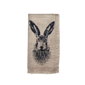 Serviette Feldhase, antrazit