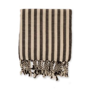Striped Towel, black