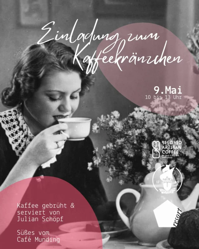 Wir laden Dich herzlich zu einem gemütlichen Kaffeekränzchen ein - ganz im Zeichen des Filterkaffees!

📅 Datum: 09. Mai 2025
⏰ Uhrzeit: 10:00 bis 13:00 Uhr

Zu Gast bei uns im resort: Röstmeister Julian Schöpf von Unterberger Kaffee, der ältesten Rösterei Österreichs. Er bringt eine Auswahl seiner Sorten zum Probieren mit. Seine Kaffeevariationen werden in Innsbruck geröstet und liebevoll verpackt.
Gebrüht wird im Moccamaster und mit dem Handfilter 💟

@unterberger_kaffee @julianibk @cafemunding1803 @moccamaster_eu @kintoeurope